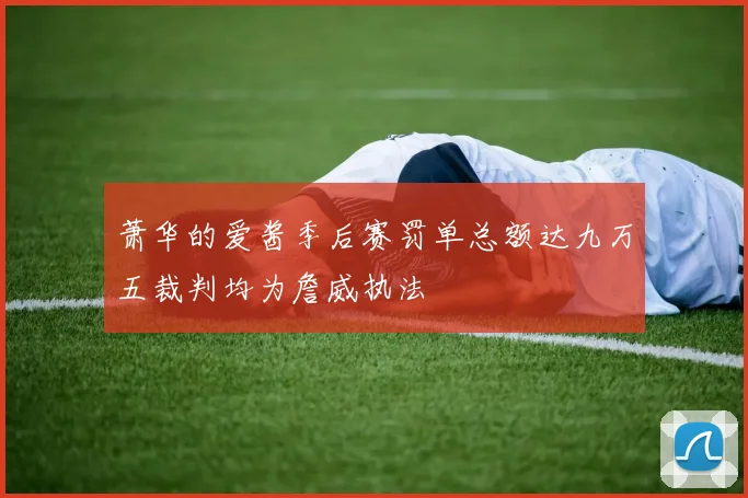 萧华的爱酱季后赛罚单总额达九万五裁判均为詹威执法
